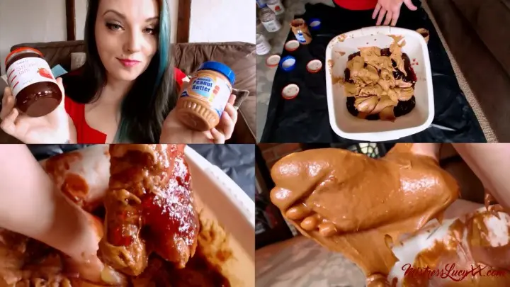 Poster: Peanut Butter & Jelly Foot Splosh Poster: Peanut Butter & Jelly Foot Splosh